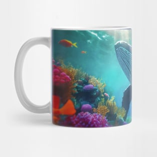 Ocean underwater scene Mug